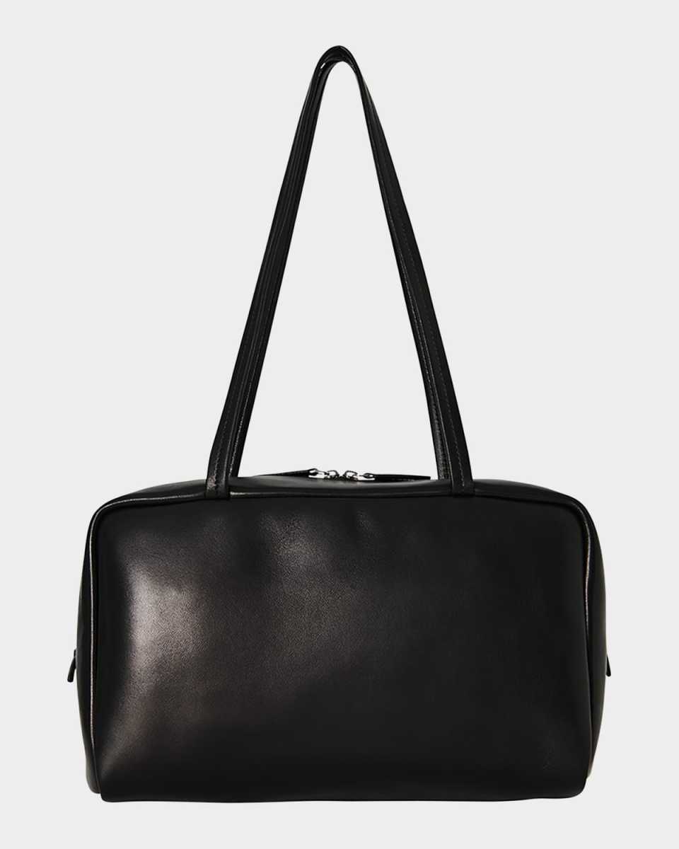 Astra Bowling Shoulder Bag in Nappa Leather